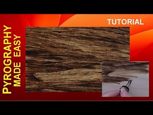 Wood Burning for Beginners - Dark Wood or Sandstone Texture - pyrography tutorial