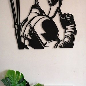 🔫 DEADPOOL Wall Art – Fan Art STL for Metal/Wood/3D Use