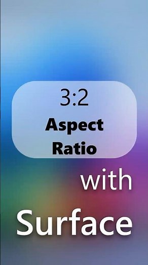 Why choose a 3:2 aspect ratio?