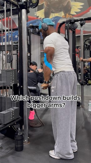 Best Tricep Pushdown Variation for Bigger Arms‼️ #armsworkout #gymtips #fitnessshorts #triceps #gym
