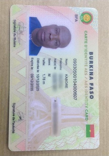 Burkina Faso : ce qu’il faut savoir sur la Carte d’Identité Biométrique AES (CIB-AES) - LABORPRESSE.NET