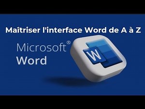 Formation Word Jour 1 : Maîtriser l'interface Word de A à Z | Débutant à Expert