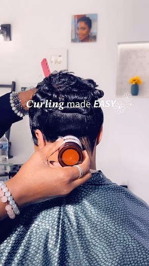 Gillian Garcia on Instagram: "Curling made easy with @jupoppin Wax Stick and Pixie Me Please FlatIron and don’t forget our Silk Serum. I just Love a curly Pixie on @anajaellc ❣️ Products available on JUPOPPIN.COM"