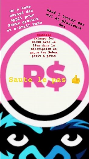 installer skinapp for Robux avec mon lien dans la description pour 50 pièce gratuite 🥳 #music