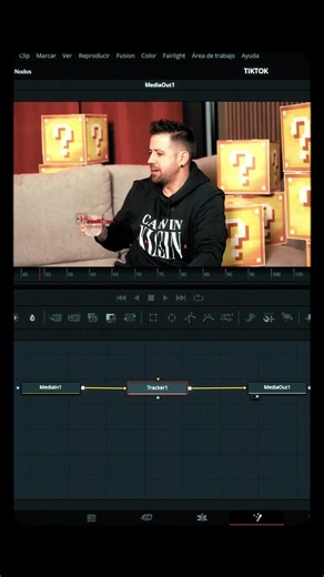 Motion tracking de letras estilo Minecraft en DaVinci Resolve #davinciresolve #tutorial #vfx