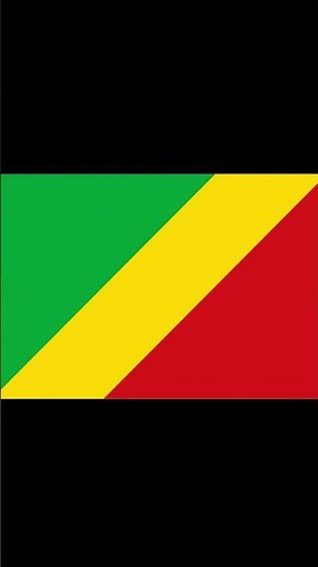 Flag of the Republic of the Congo. Drapeau de la république du Congo.