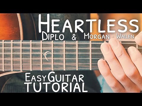 Heartless Diplo Morgan Wallen Guitar Tutorial // Heartless Guitar // Guitar Lesson #737