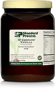 Standard Process SP Complete - Whole-Food Nutrition for Immune & Liver Function - Protein Source with Antioxidant Activity - Post-Workout Muscle Support - Gluten-Free & Non-Soy - Vanilla, 23 oz