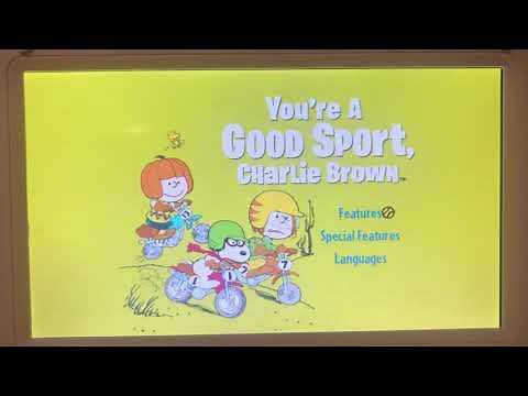 The Peanuts You're A Good Sport, Charlie Brown (2008) DVD Walkthrough 🚴‍♀️🤼‍♀️