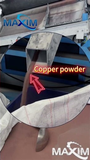 Sorting of copper and aluminum powder for lithium batteries #machine
