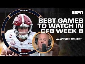 Watch out for THESE GAMES in CFB Week 8 👀 | SVPod