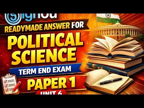 IGNOU MPS Readymade Answers for Term End Examination| Paper 1 Unit 6.