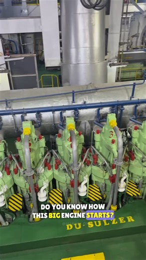 quickshiffter_07🦕 on Instagram: "This is how ships main engine starts🤯 . . Follow @manass.07_ for more info ❤️ . . . . #ships #merchantnavygallery #sealife #engine"