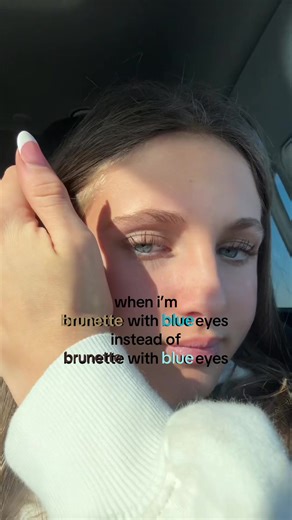 #brunnette #blue #fyp #real | brunette with green eyes