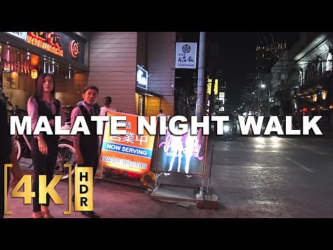 Walking at Manila’s Night Clubs - Malate | 4K HDR | Philippines