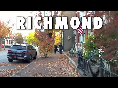 Autumn Sunset Walk in Richmond Virginia, USA 🇺🇸【4K】