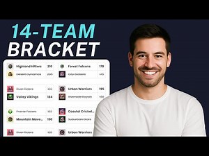 How to Make a 14 Team Bracket [STEP BY STEP]