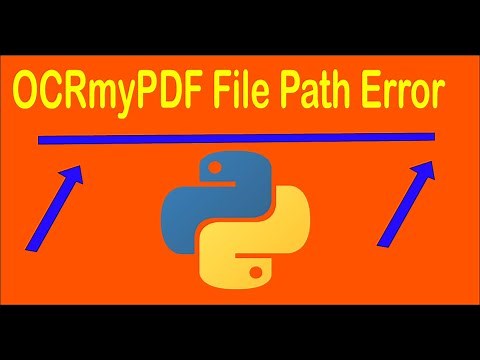 OCRmyPDF throws WinError -The system cannot find the file specified