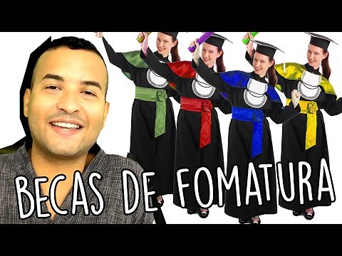 Quais são as cores das BECAS de FORMATURA?