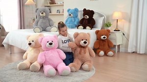 MorisMos Giant Teddy Bear 35.4'' Giant Stuffed Animal Big Bear Plush Toy