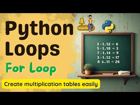 Loops in Python – Multiplication Table Generator (Python in Hindi)