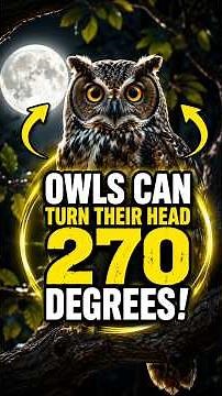 How Can Owls Turn Their Heads 270 Degrees? #OwlFacts #ScienceFacts #WildlifeFacts