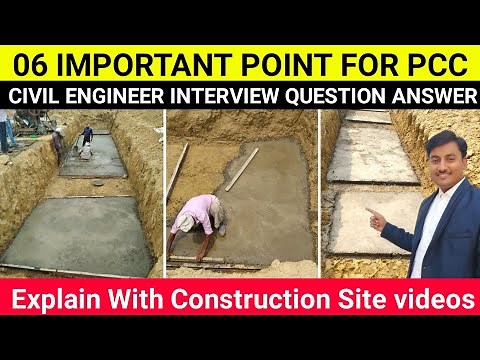 Civil engineer basic knowledge on Site for PCC work | Plain cement concrete basic knowledge