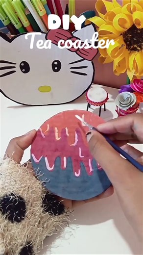 Diy Tea Coaster 😍| How to make Tea Coaster | #diy #teacoaster #craftideas #handmade #diycrafts #diy