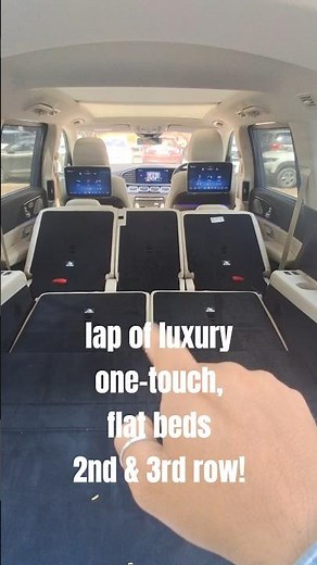 Mercedes GLS | Sense of luxury | One-touch flat beds 2nd & 3rd row!! Auto-folding seats next level.