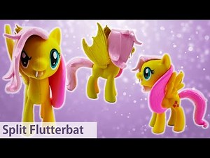 Flutterbat and Fluttershy Transformation Split Pony Custom
