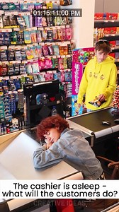 9.8K views · 20 reactions | Sleeping Cashier Tests Customer Honesty | Creative Ideas | Facebook