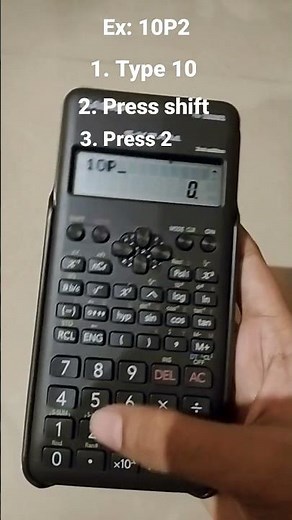 How to calculate permutation (nPr) in scientific calculator #scintific #calculator