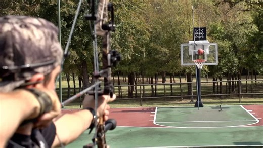Ancient weapons meet modern challenges 🛡️🏹 #dudeperfect #archery #trickshots | Dude Perfect