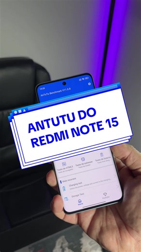 Esse é o ANTUTU do Redmi Note 15 5G! #redminote15
