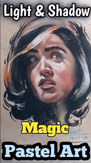 Light & Shadow Magic | Soft Pastel Portrait Art | Realistic Pastel Drawing Tutorial
