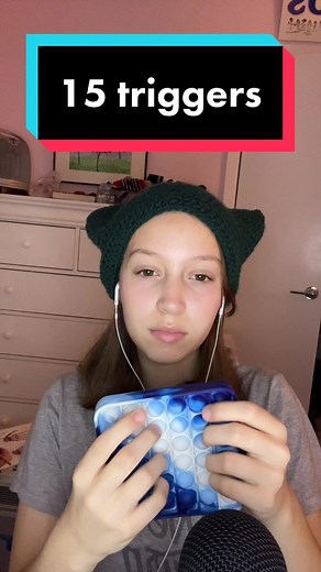 ASMR 15 triggers in 15 seconds! Leave requests in the comments ❤️#asmr #tingles #tapping