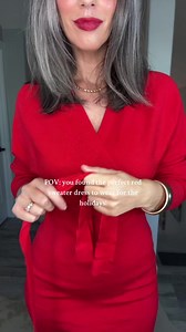 The perfect holiday sweater dress! ❤️ Comment E04 below and I’ll send you the link! 🎁🥰 | The Miranda Parker Project