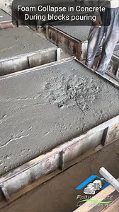 155K views · 289 reactions | Foam Collapse during blocks pouring......