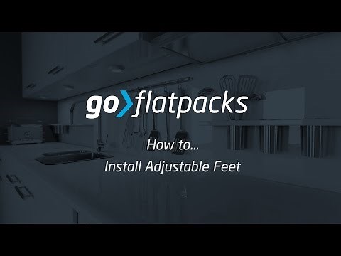 goFlatpacks - How to Install Adjustable Feet