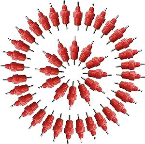 RONYOUNG 30PCS Automatic Chicken Water Nipple Drinker Feeders Poultry Hen Duck Screw Style Water Drink Feeder