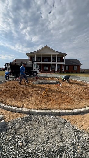 Our latest landscape project!  Excited about the circular motor...