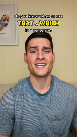 That or which? This used to confuse me too but it’s simple! 😵‍💫😁🤓 #grammar #englishlesson #thatwhich