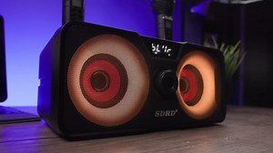 Karaoke Machine for Adults and Kids with 2 UHF Wireless Microphones,Portable Bluetooth Speaker PA Speaker System with LED Party Lights for Home Party, Picnic,Car,Outdoor/Indoor/Birthday Gifts