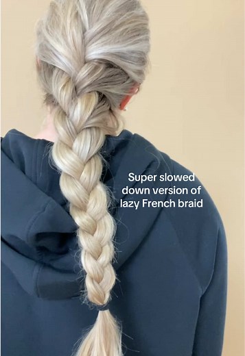 Lazy French Braid Tutorial: Super Slowed Down Version