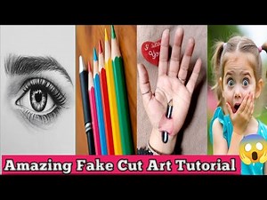 Fake Cut Art Full Tutorial 🔥🔥 Muskan Fake Cut Art 🖌️ #3d
