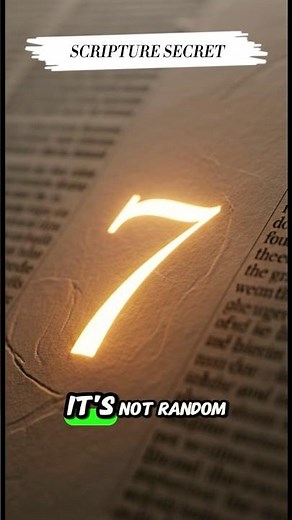 The number 7 Keeps Appearing in the Bible#biblefacts #biblicalmeaning #faithfacts #biblemysteries