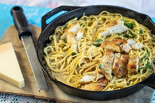 Creamy Chicken Scampi Pasta