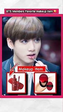 BTS Members Favorite makeup item 👆 | #factsinhindi #bts #jungkook #kpopfactmedia #kpop