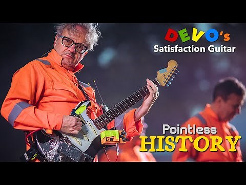 The Pointless History of DEVO's Satisfaction Guitar - The Craziest Looking Guitar Ever!