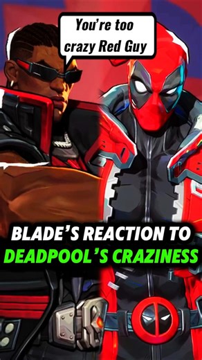 Blade’s reaction to Deadpool’s Craziness